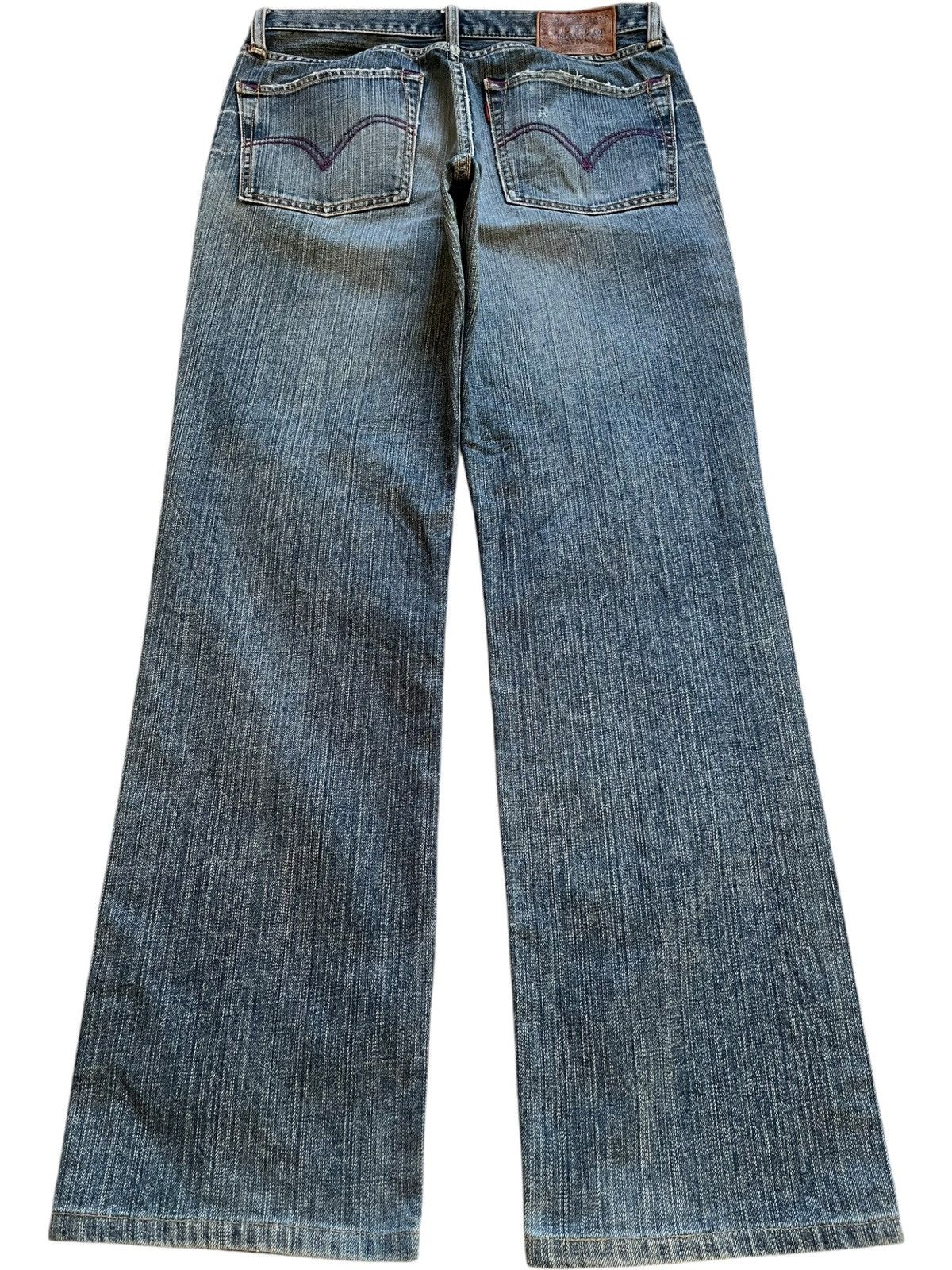 Levi's Vintage 90s Levis 502 Blue Wash Distressed Loose Fit Jeans Size US 31 - 2 Thumbnail
