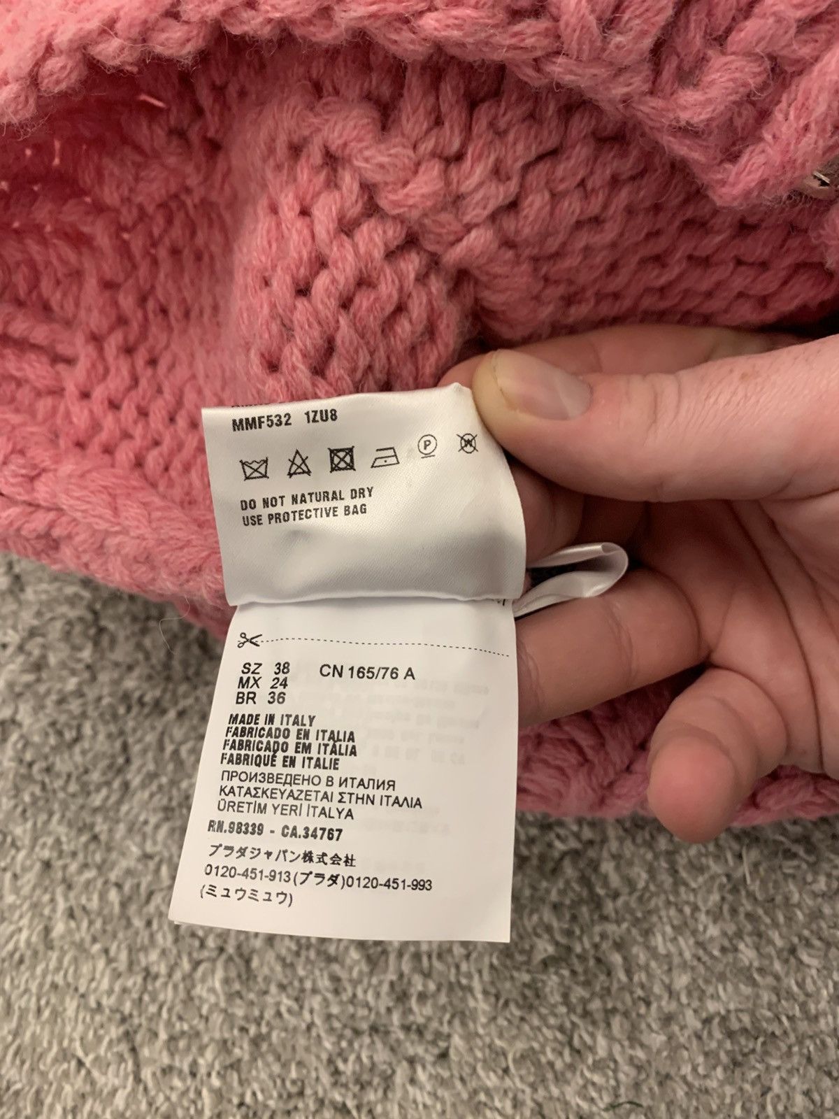 Miu Miu Miu Miu Shetland “Petalo” Heavy Knit Zip Cardigan –(UK 6–8) Size S / US 4 / IT 40 - 10 Thumbnail