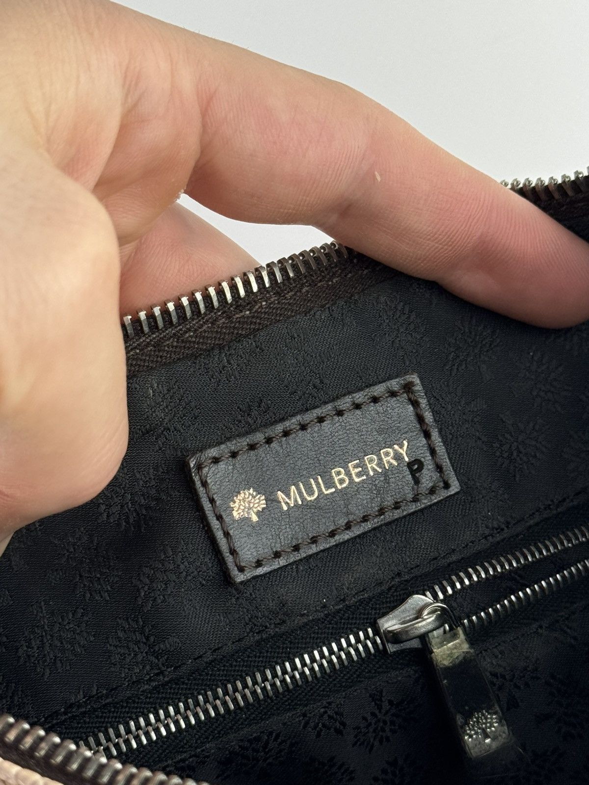 Mulberry Vintage Y2K Mulberry Leather Handbag + Beauty Case Pink Size ONE SIZE - 8 Thumbnail