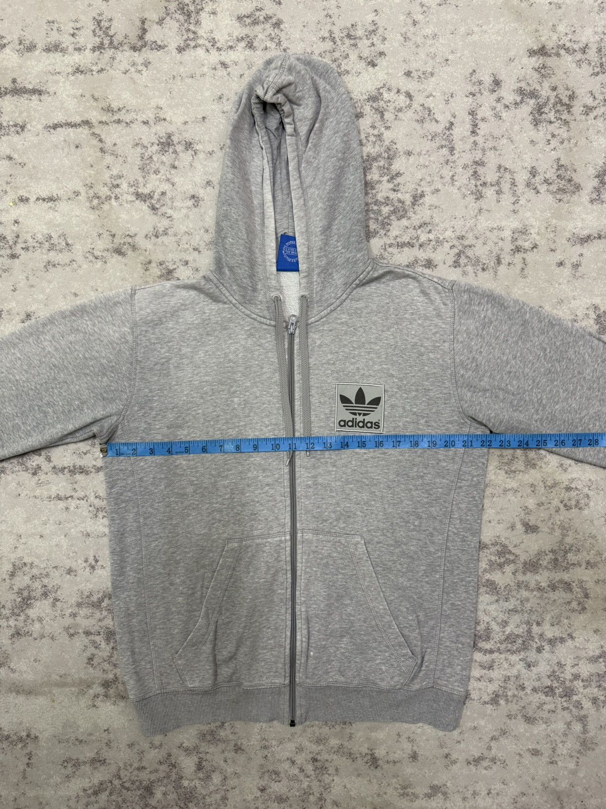 Adidas Adidas Trefoil Chest Logo Patch Zip Up Sweater Hoodie Size US M / EU 48-50 / 2 - 16 Thumbnail