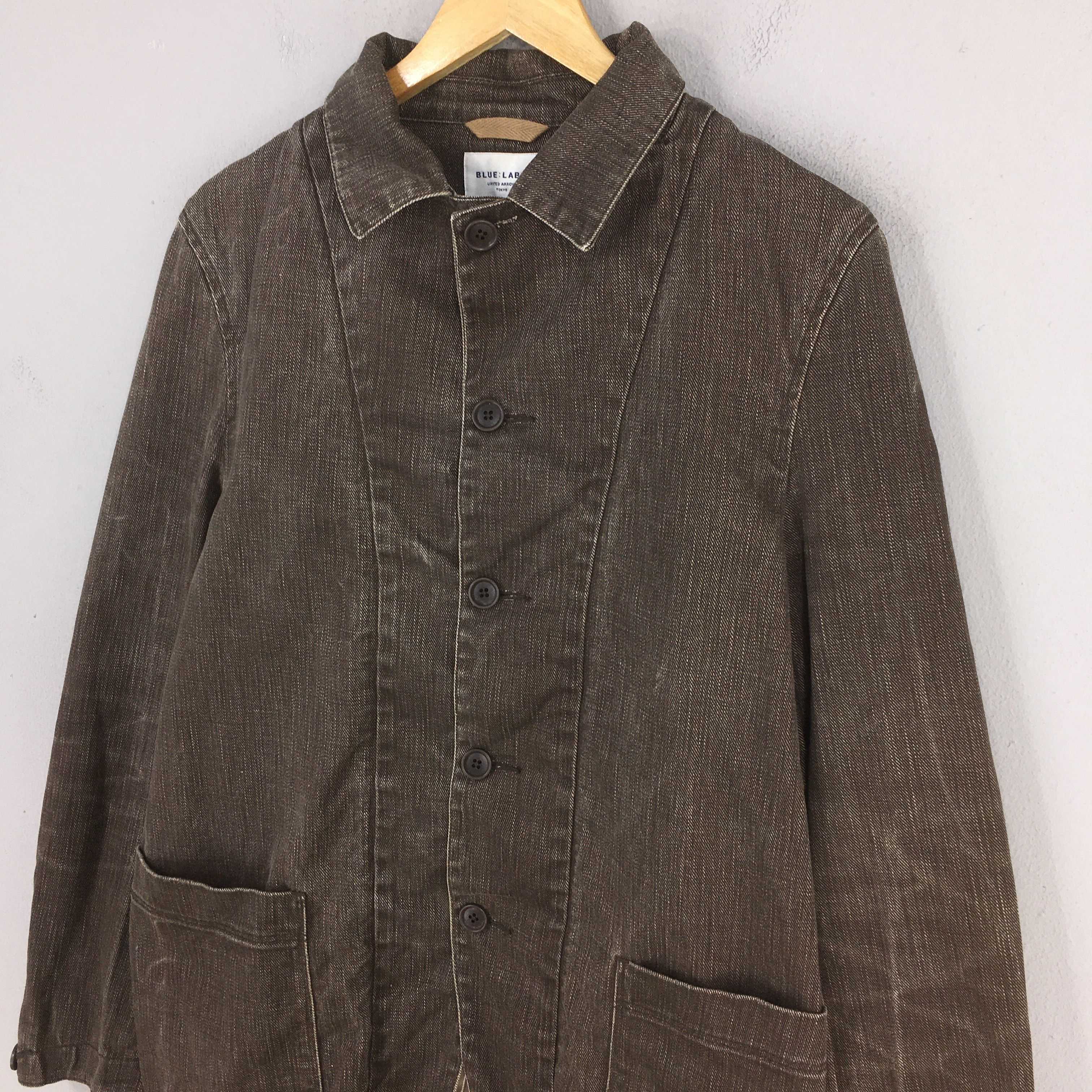 United Arrows Vintage 1990s United Arrows Denim Workers Button Jacket M Size US M / EU 48-50 / 2 - 4 Thumbnail