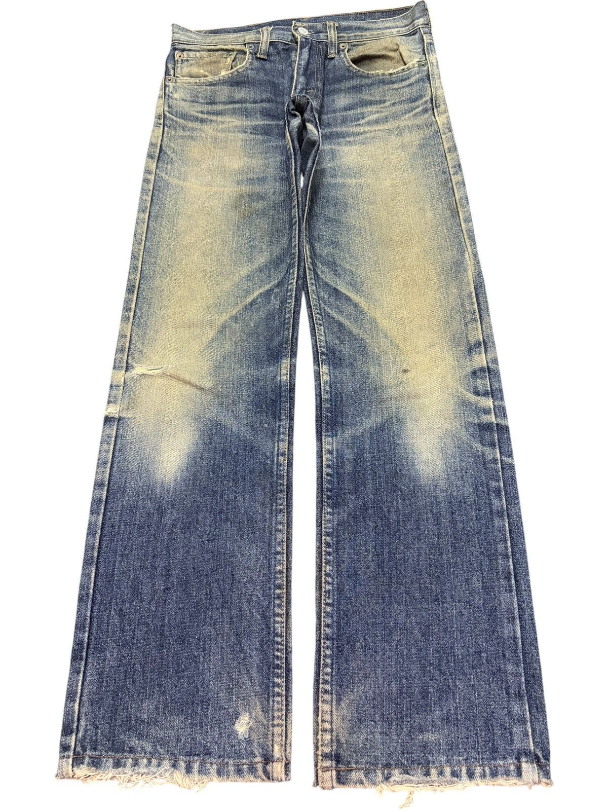 Levi's Vintage 90s Levis 532 Sick Mud Wash Distressed Jeans Size US 29 - 1 Thumbnail