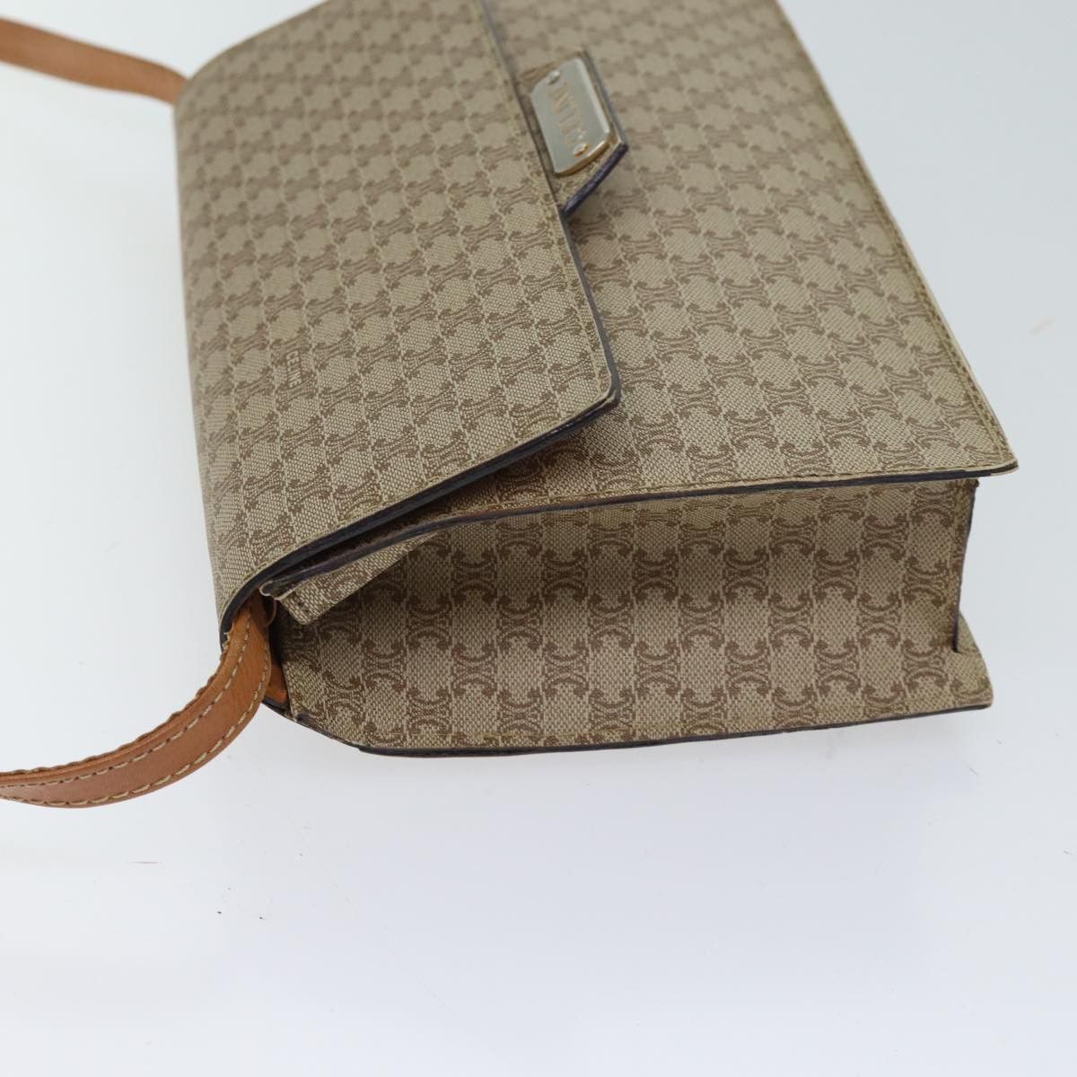 Celine CELINE Macadam Canvas Shoulder Bag Coated Canvas Beige Size ONE SIZE - 4 Thumbnail