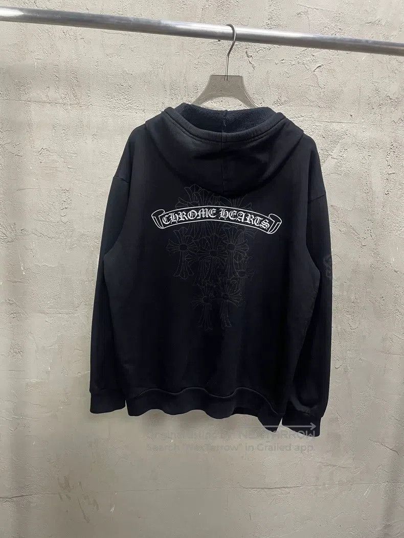 Chrome Hearts CHROME HEARTS Size XL Black Sanskrit scroll phantom cross s Size US XL / EU 56 / 4 - 2 Thumbnail