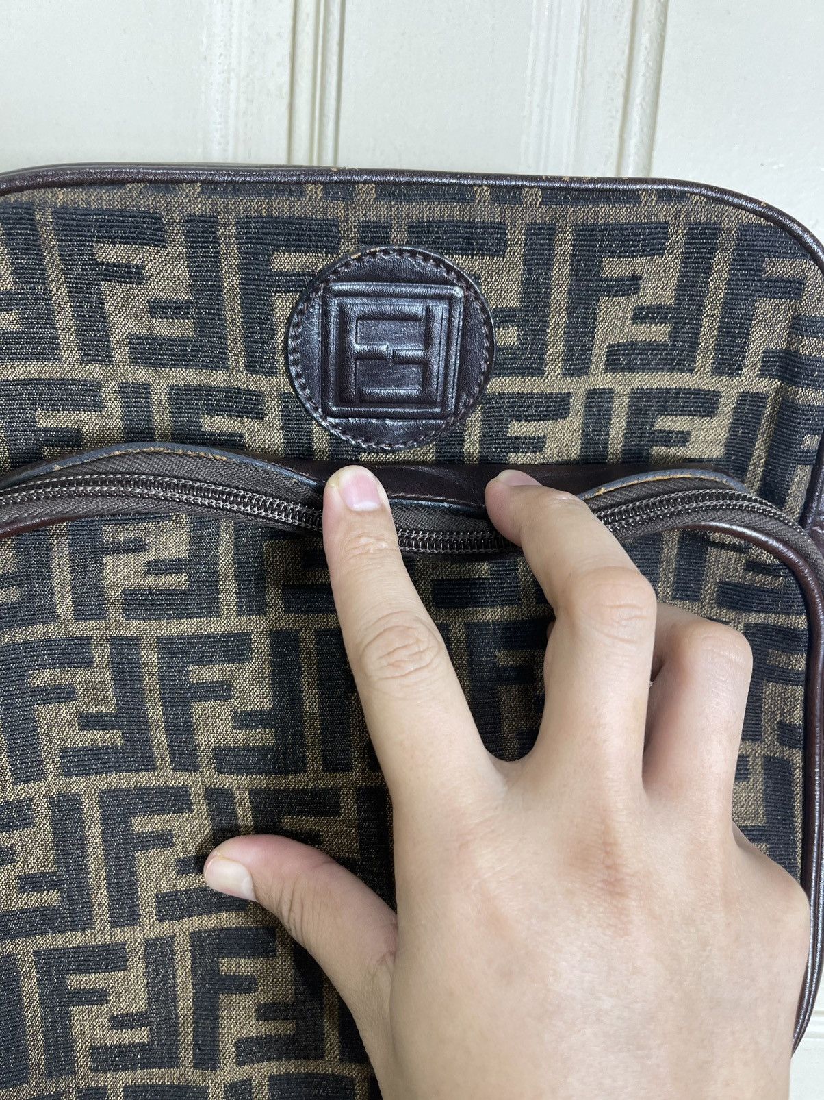 Fendi Vintage Fendi Zucca Monogram Shoulder Bag Size ONE SIZE - 7 Thumbnail