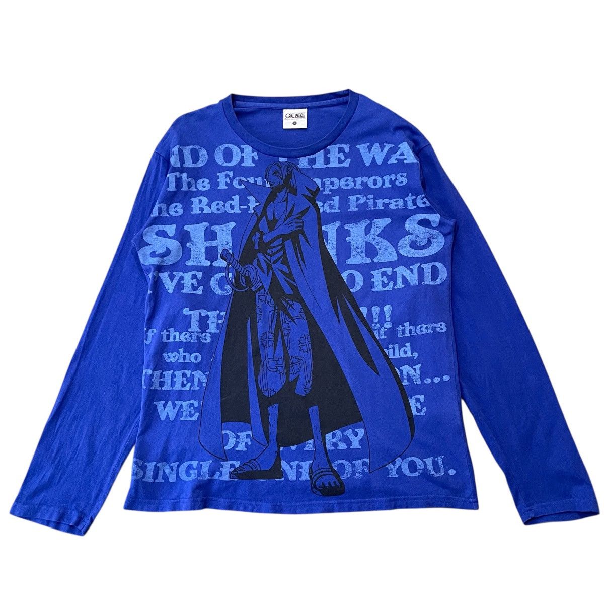 One Piece Vintage One Piece Shanks Shirt - Red-Haired Pirates Anime Size US L / EU 52-54 / 3 - 1 Thumbnail
