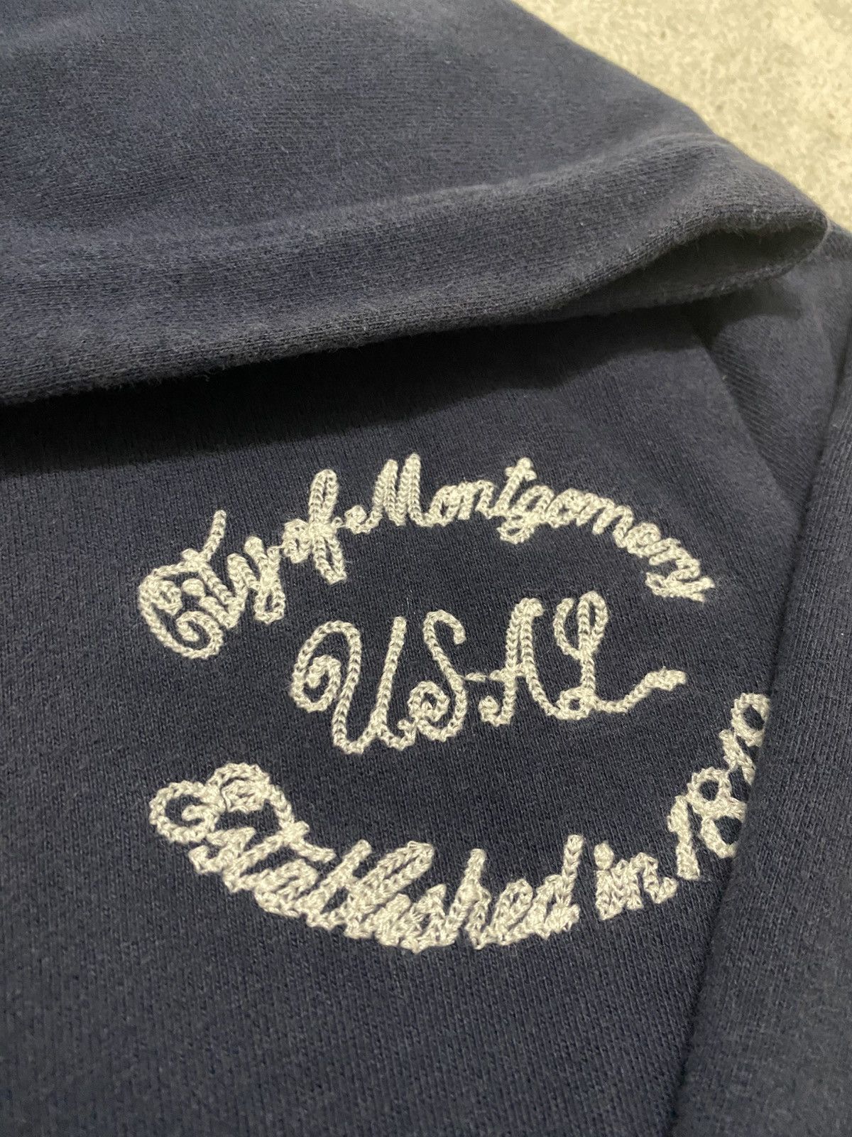 Japanese Brand Back Number Alabama City Of Birmingham Hoodie Navy Blue Size US XS / EU 42 / 0 - 4 Thumbnail