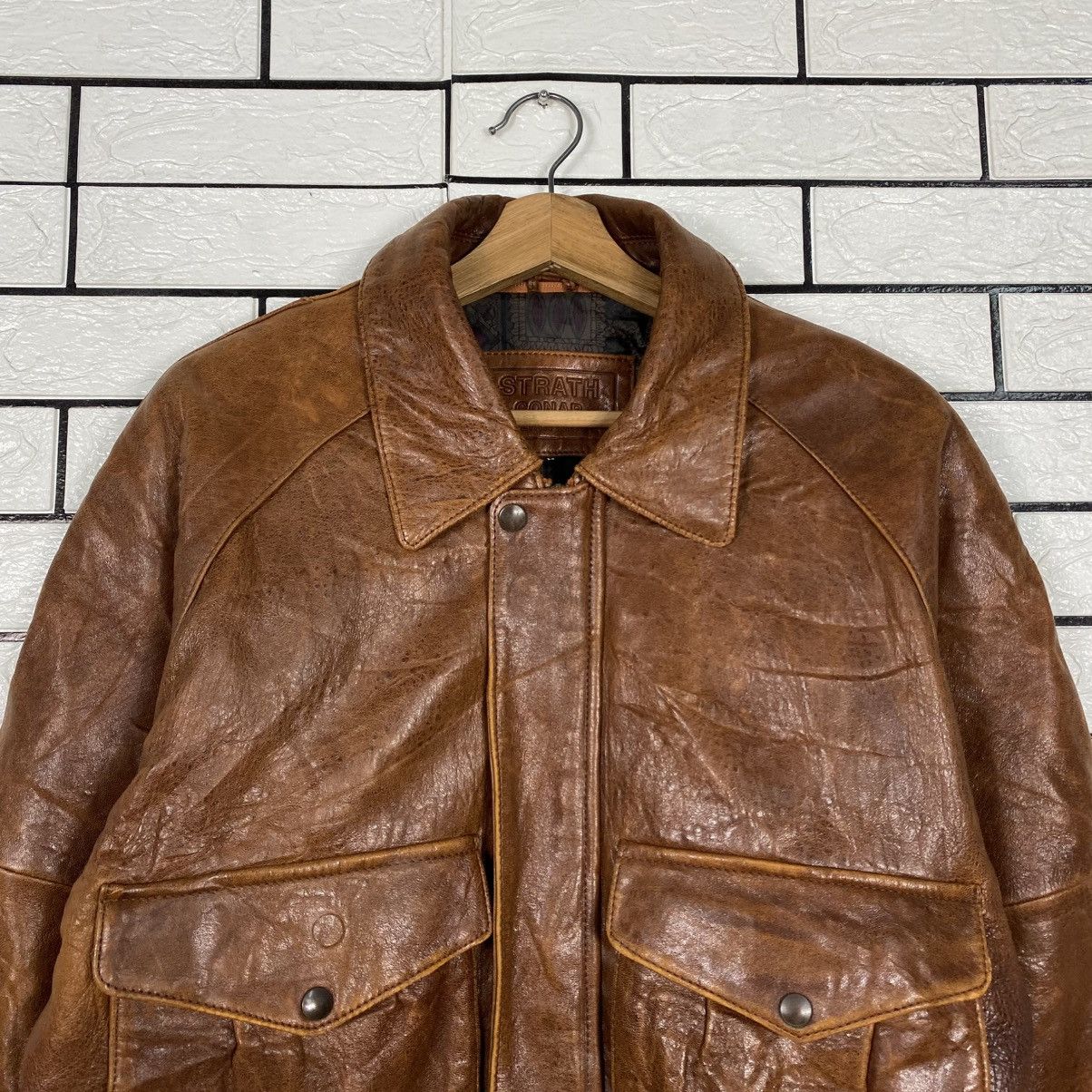 Issey Miyake Vintage Leather Jacket Strath Conar Blanket Fly Size US M / EU 48-50 / 2 - 4 Thumbnail