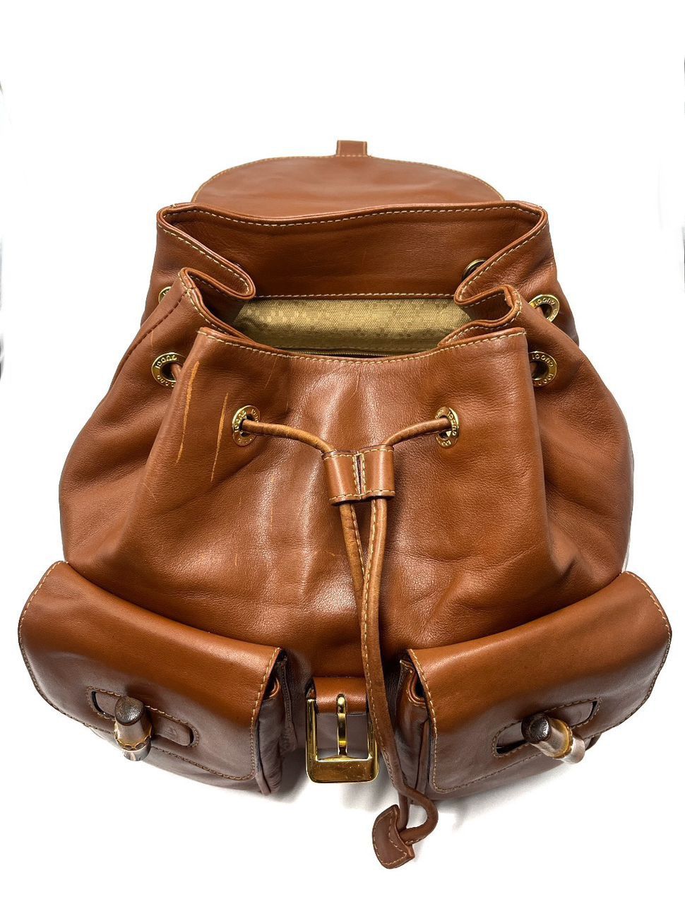 Gucci Authentic vintage GUCCI Bamboo Backpack Size ONE SIZE - 11 Thumbnail