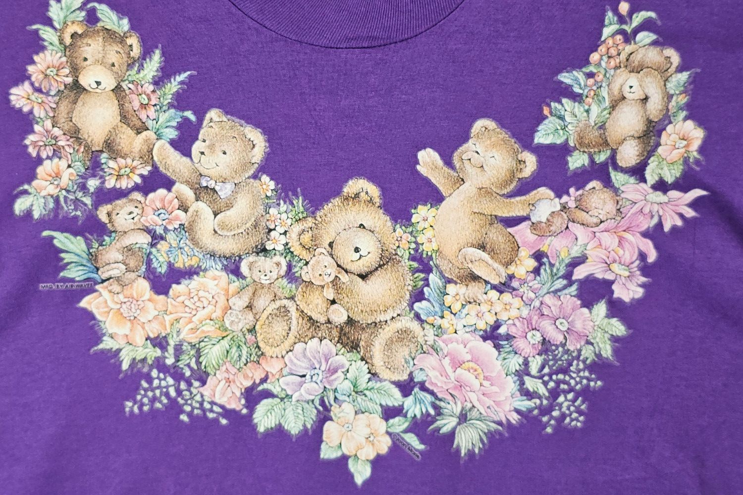 Fruit Of The Loom 1990s Air Waves x Joan Marie “Teddy Wreath” Tee - FOTL Best Size US L / EU 52-54 / 3 - 6 Thumbnail