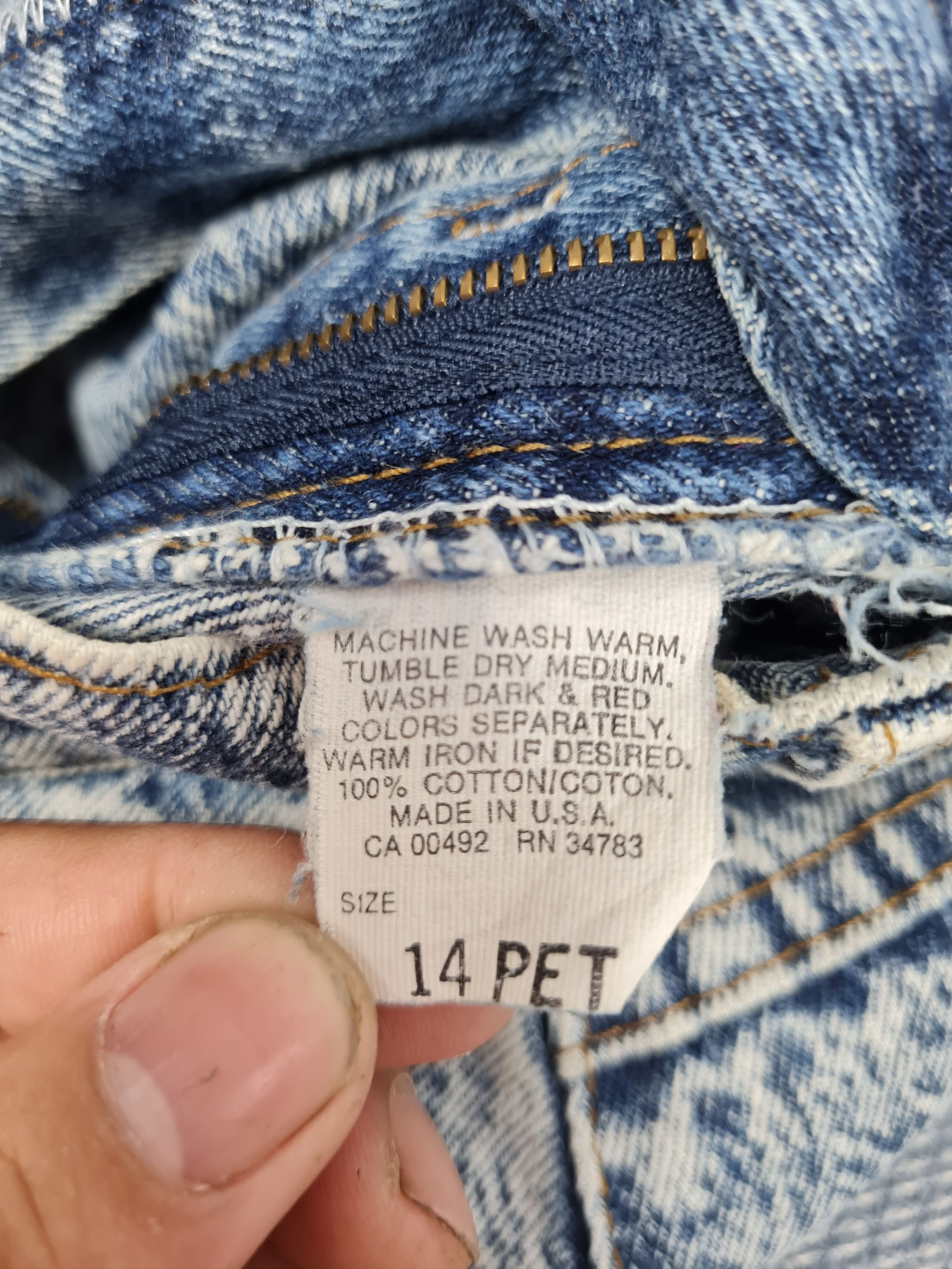 Lee Vtg 80's LEE RIDERS Acid Wash Moms Jeans 29x27 JB0123 Size 29" - 11 Thumbnail