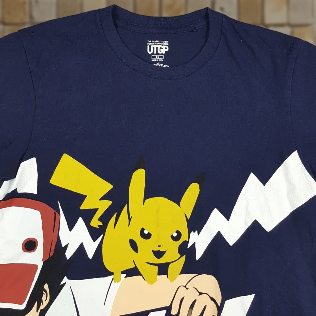 Uniqlo Uniqlo Pikachu UTGP T-Shirt XS Mens Cartoon Anime 90s Vintage Blue Cotton Crew Neck Short Sleeve Embroidered Logo Graphic Print Pokémon Size US XS / EU 42 / 0 - 1 Thumbnail