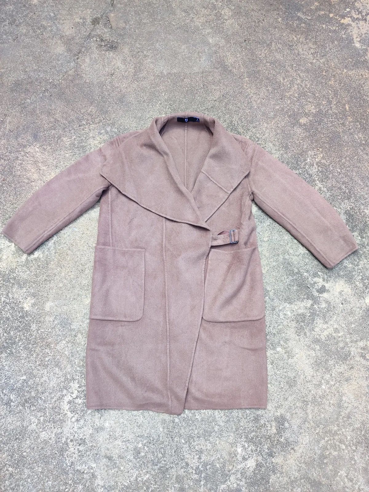 Jil Sander × Uniqlo UNIQLO +J Wool Blend Drape Coat – Brown (FW20) Size US M / EU 48-50 / 2 - 1 Thumbnail