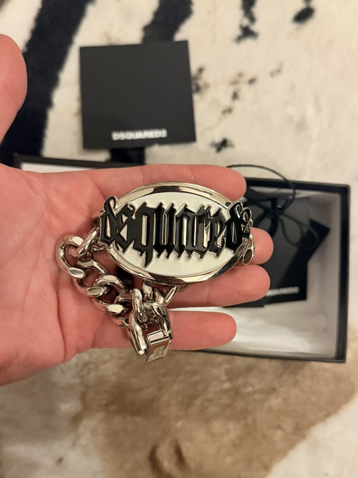 Dsquared2 DSQUARED2 LOGO PLAQUE BRACELET Size ONE SIZE - 1 Thumbnail
