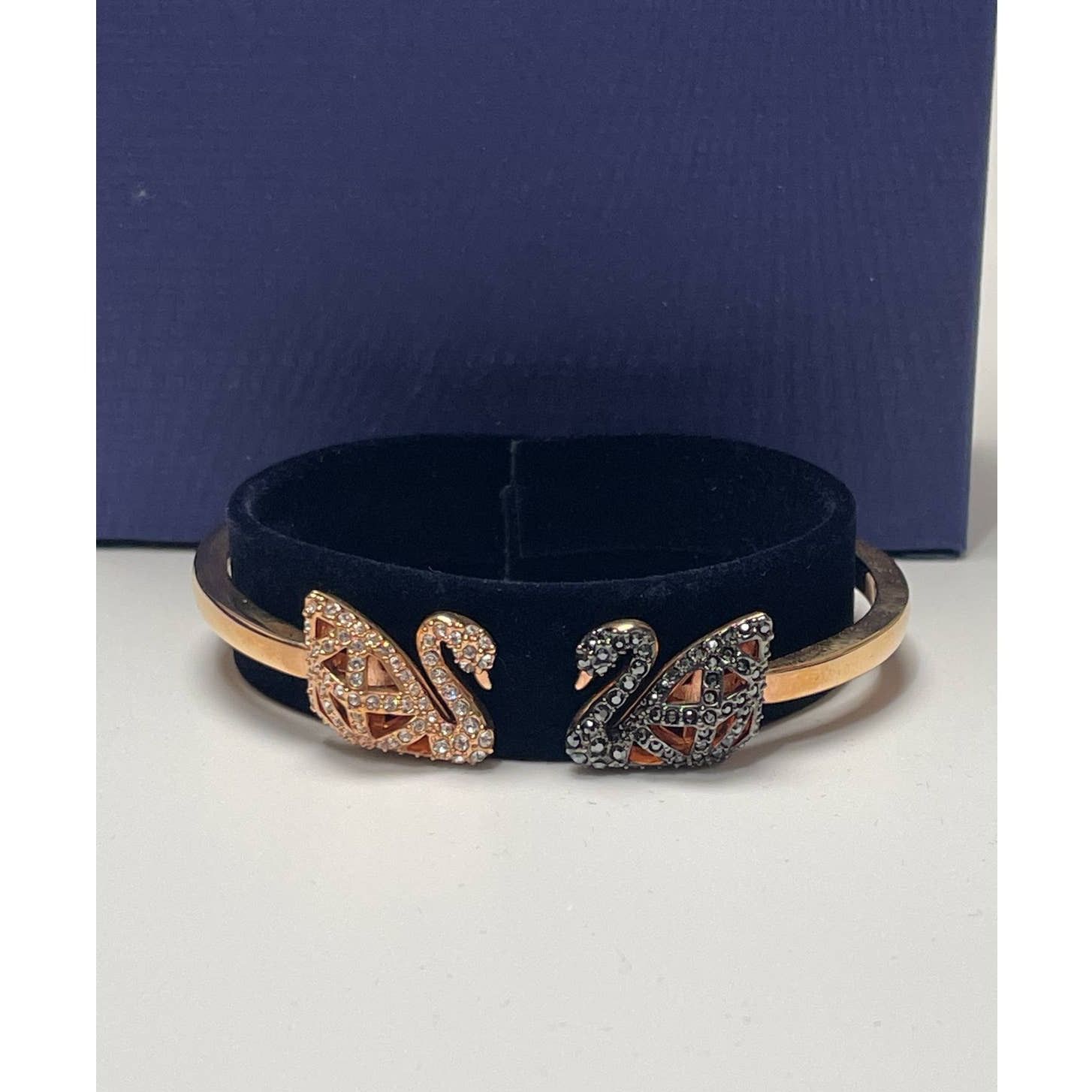 Swarovski Swarovski Facet Swan Bangle Bracelet Multi Color, Size Small Size ONE SIZE - 4 Thumbnail