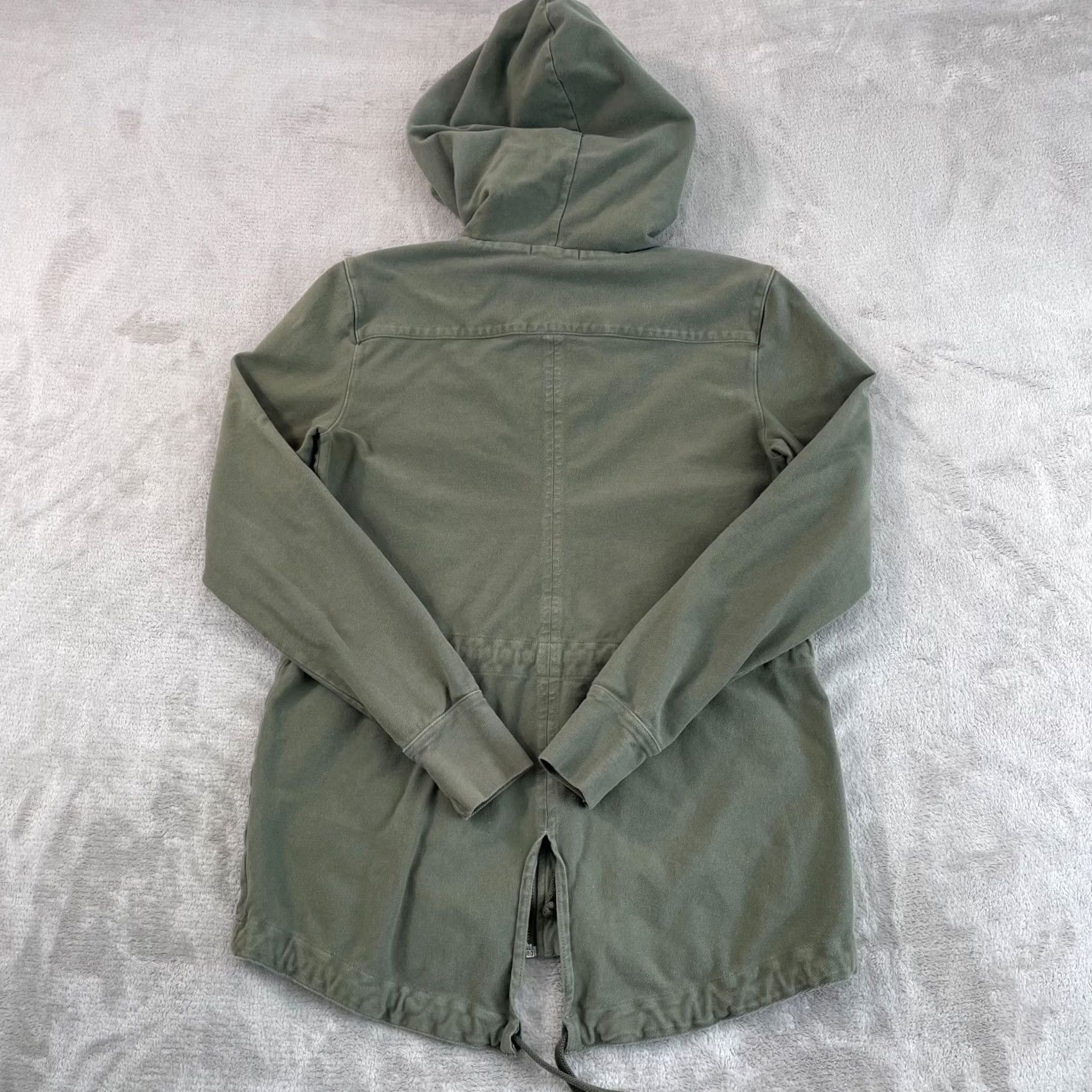 James Perse James Perse Anorak Utility Jacket Women XS Army Green Hooded Elbow Patches Size XS / US 0-2 / IT 36-38 - 5 Thumbnail
