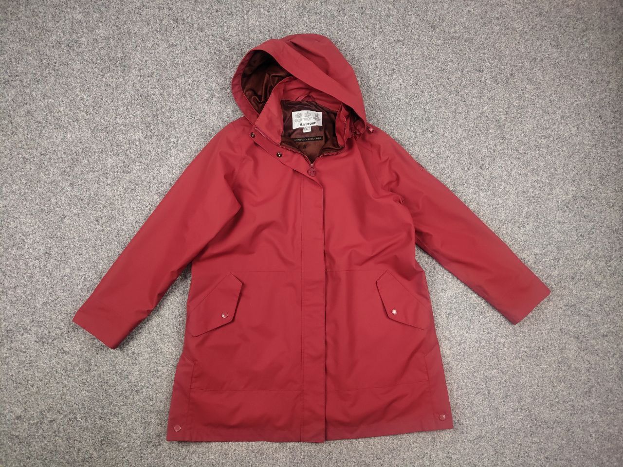Barbour Barbour Roseate Waterproof Hooded Long Jacket brick color Size XL / US 12-14 / IT 48-50 - 2 Thumbnail