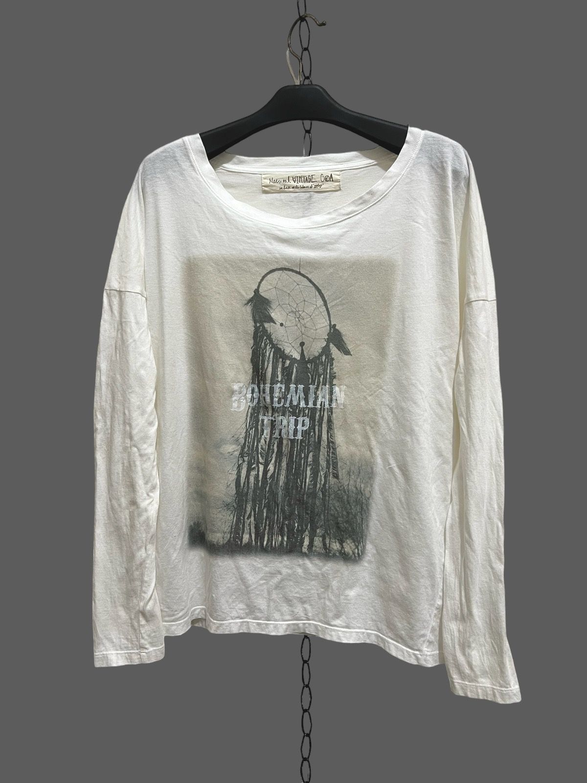 Pre-owned Hysteric Glamour X If Six Was Nine G.o.a Bohemian Trip Long Slevee Tee In White