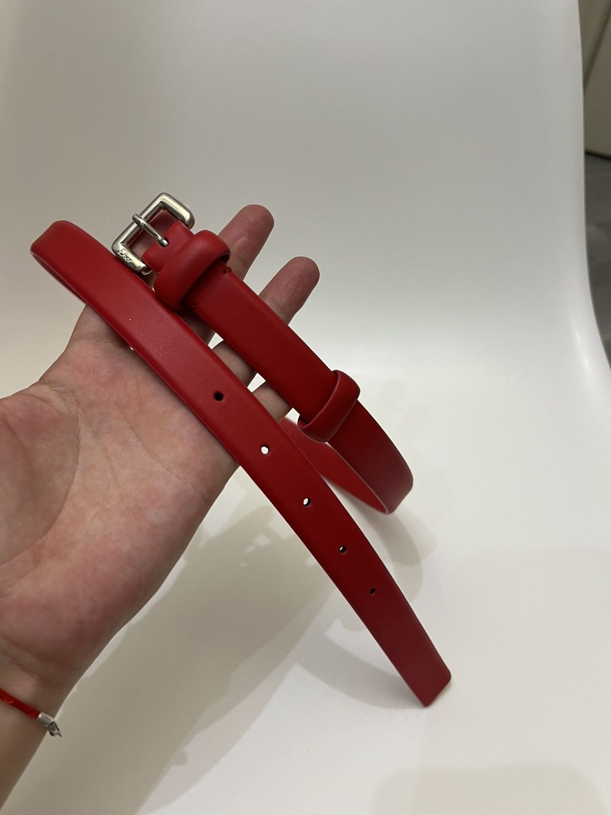 Dior Dior Red Leather belt Women’s Size 42 Size ONE SIZE - 8 Thumbnail
