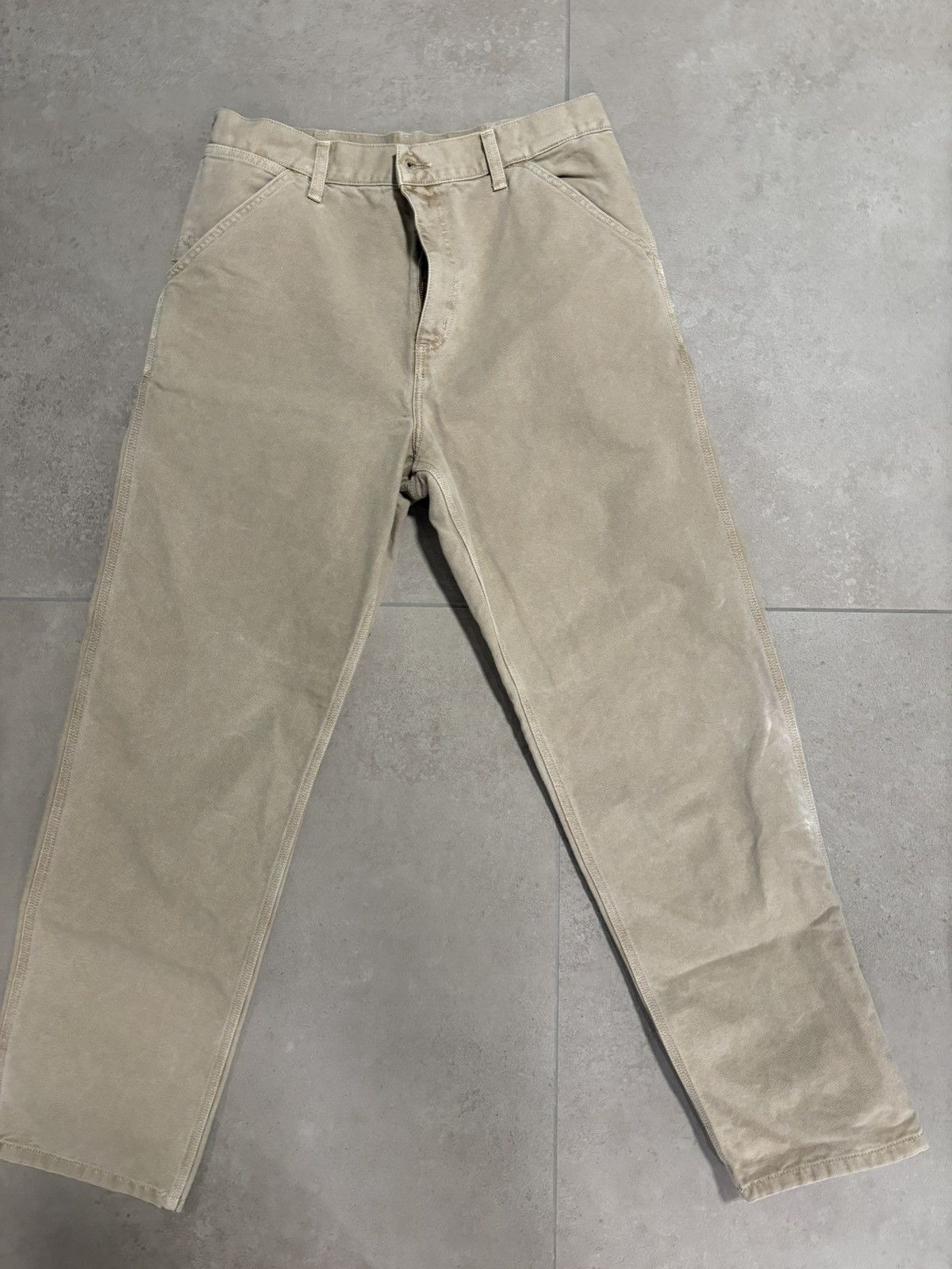 Carhartt Wip Carhartt WIP simple pant tan/beige 33x32 Size US 32 / EU 48 - 1 Thumbnail