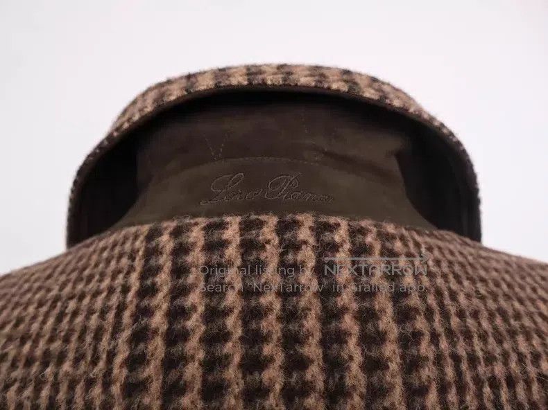 Loro Piana Loro Piana Houndstooth Pattern Coat, Wool and Alpaca Blend Size M / US 6-8 / IT 42-44 - 5 Thumbnail