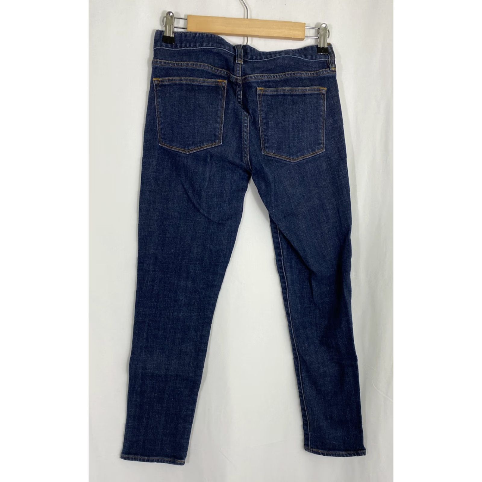 J.Crew J.CREW Jeans Womens Skinny Straight 26 Dark Wash Denim Stretch Rise Mid Inseam 26 Blue Cotton Blend 70934 Size 26" / US 2 / IT 38 - 4 Thumbnail