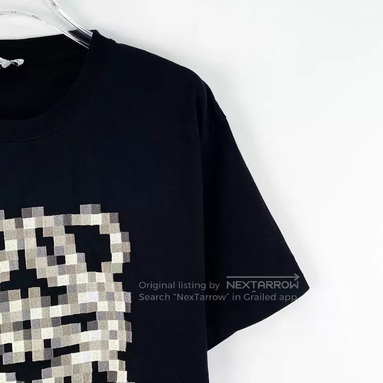 Loewe Loewe Black logo mosaic print cotton round neck short slee Size S / US 4 / IT 40 - 3 Thumbnail