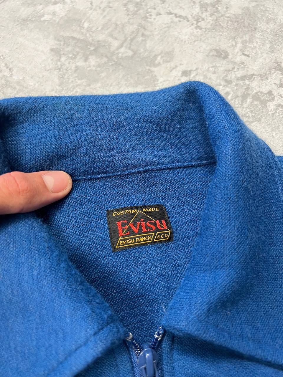 Evisu Vintage Evisu Zip Sweater Big Logo Size US XL / EU 56 / 4 - 10 Thumbnail