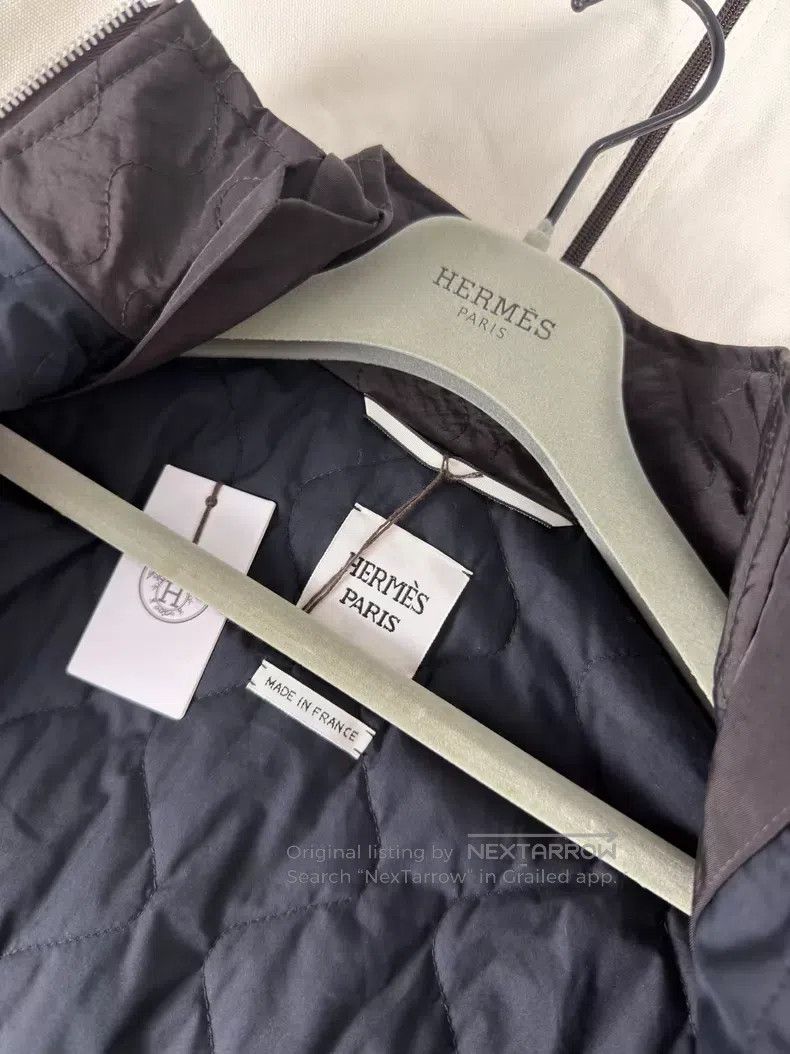 Hermes Hermes Women's Dark Brown Quilted Insulated Jacket Size XS / US 0-2 / IT 36-38 - 5 Thumbnail
