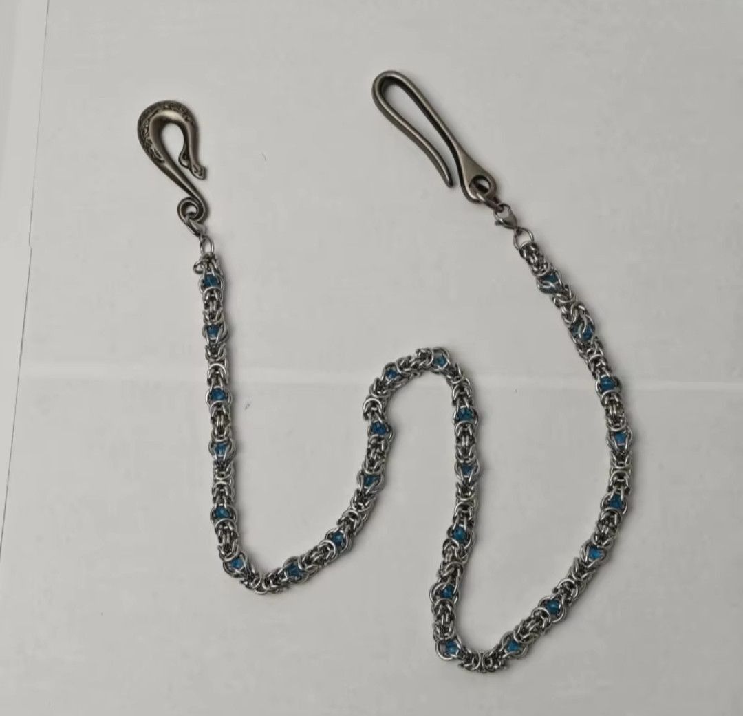 Jean Snake Bone Blue Stone Jeans Chain Accessories Size ONE SIZE - 7 Thumbnail