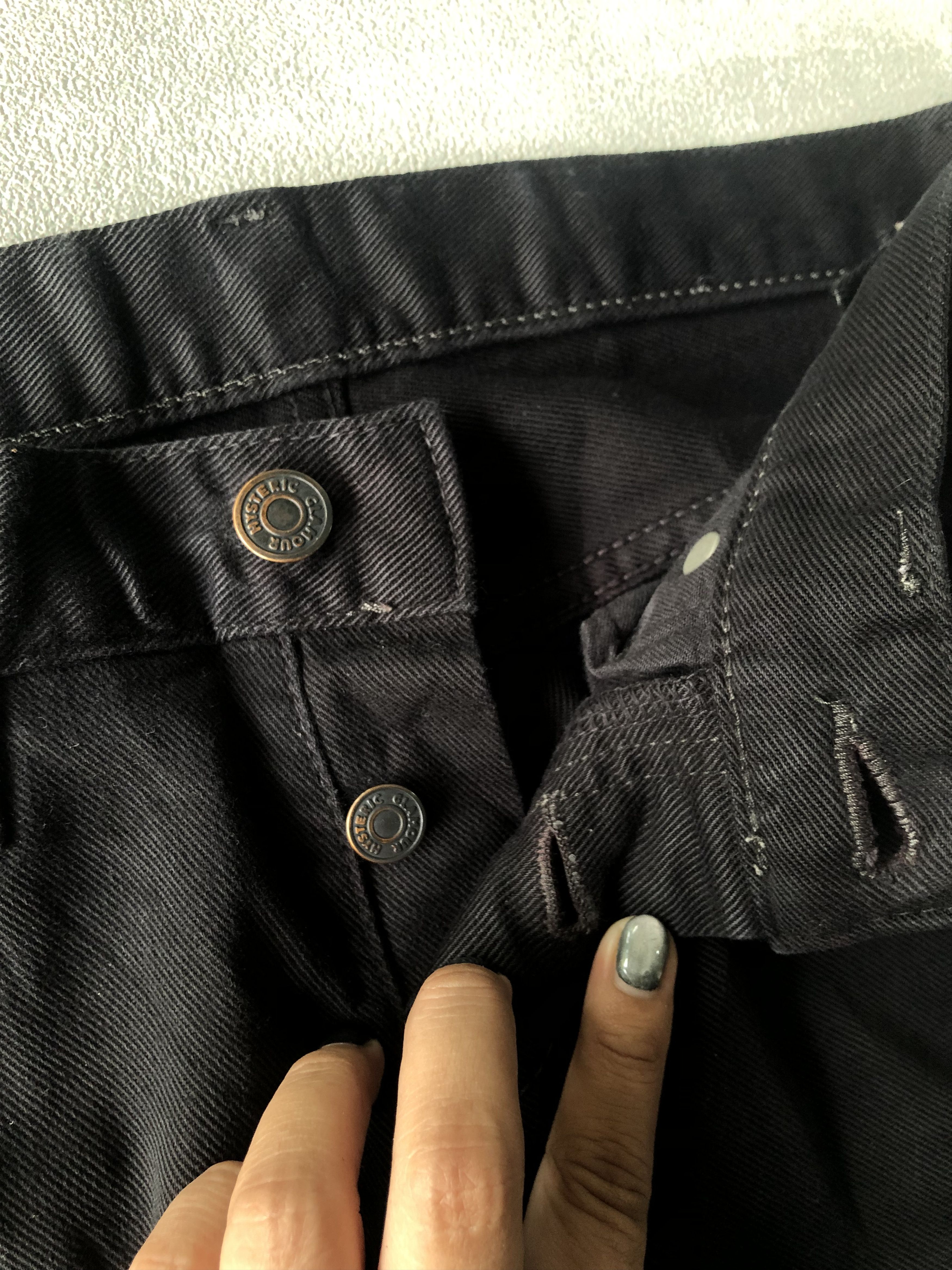 Hysteric Glamour × Japanese Brand Japanese Brand Hysteric Glamour Black Fadding Jeans Size 28" / US 6 / IT 42 - 4 Thumbnail