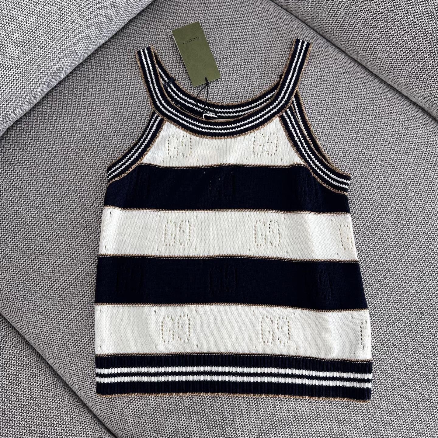 Gucci Gucci Knit Striped Multi Tank Top S Women Size S / US 4 / IT 40 - 1 Thumbnail
