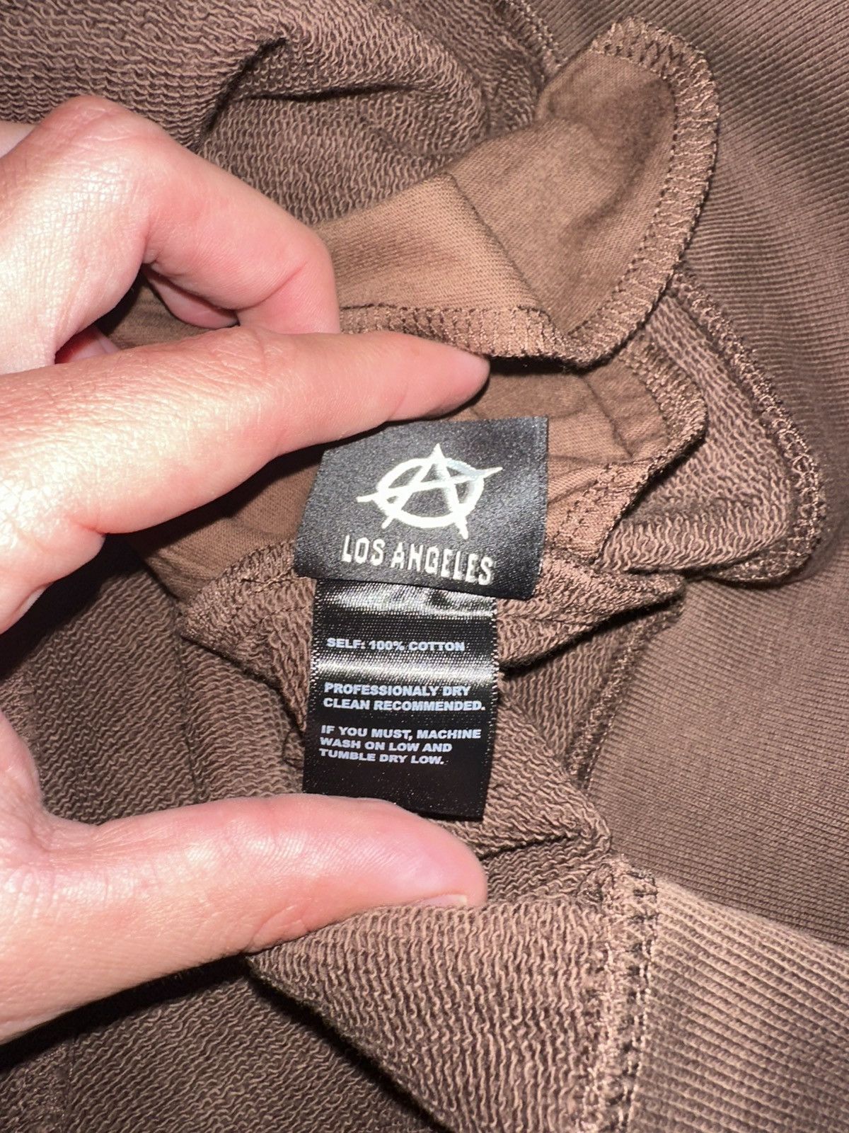 Revenge Embroidered Split Arch Hoodie Brown/Pink Size US M / EU 48-50 / 2 - 5 Thumbnail