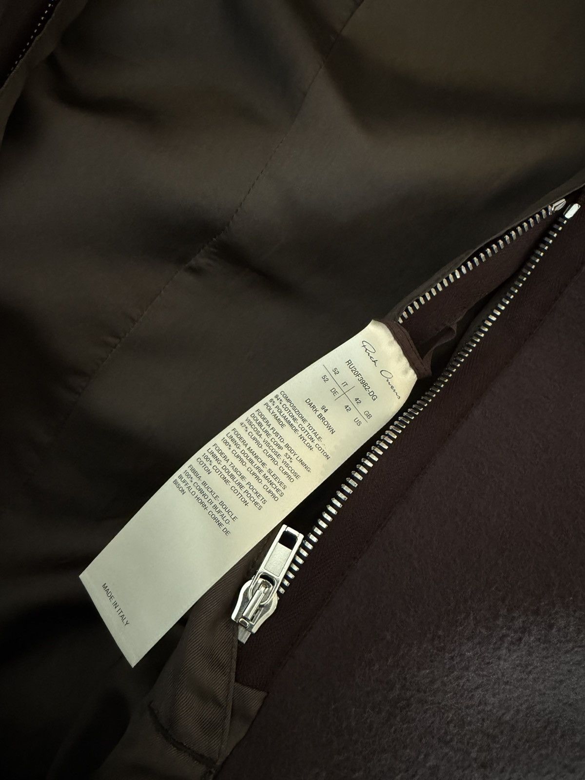 Rick Owens FW20 Performa Officer Coat size 52 Size US L / EU 52-54 / 3 - 5 Thumbnail