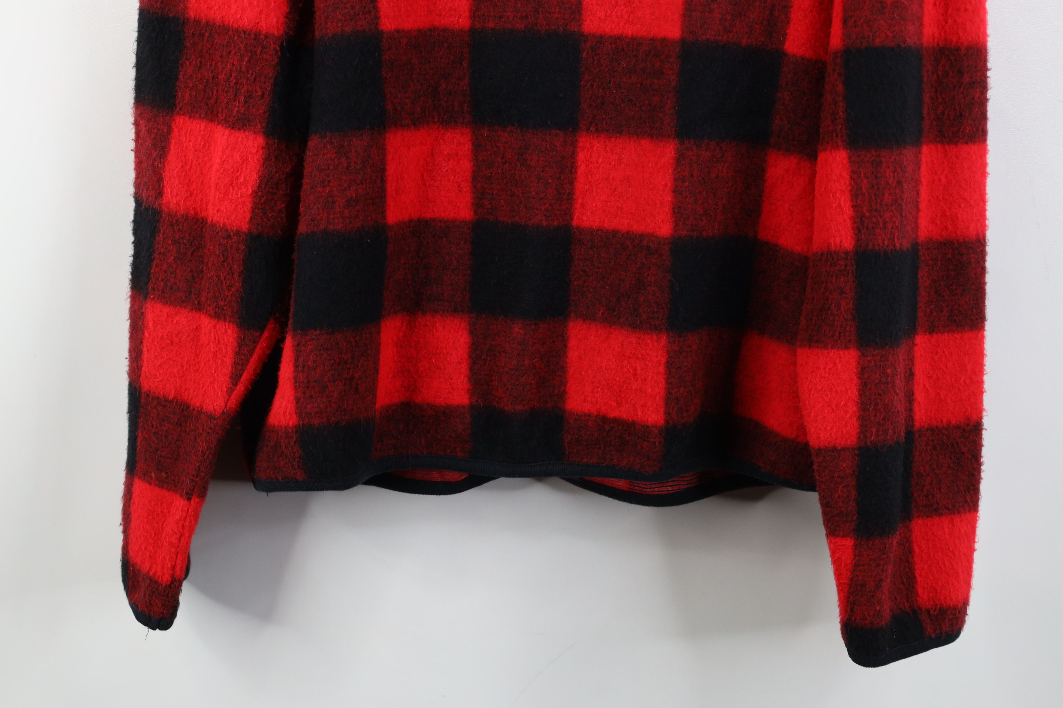 Vintage Vintage 90s Streetwear Plaid Fleece Cardigan Sweater USA Size M / US 6-8 / IT 42-44 - 11 Thumbnail