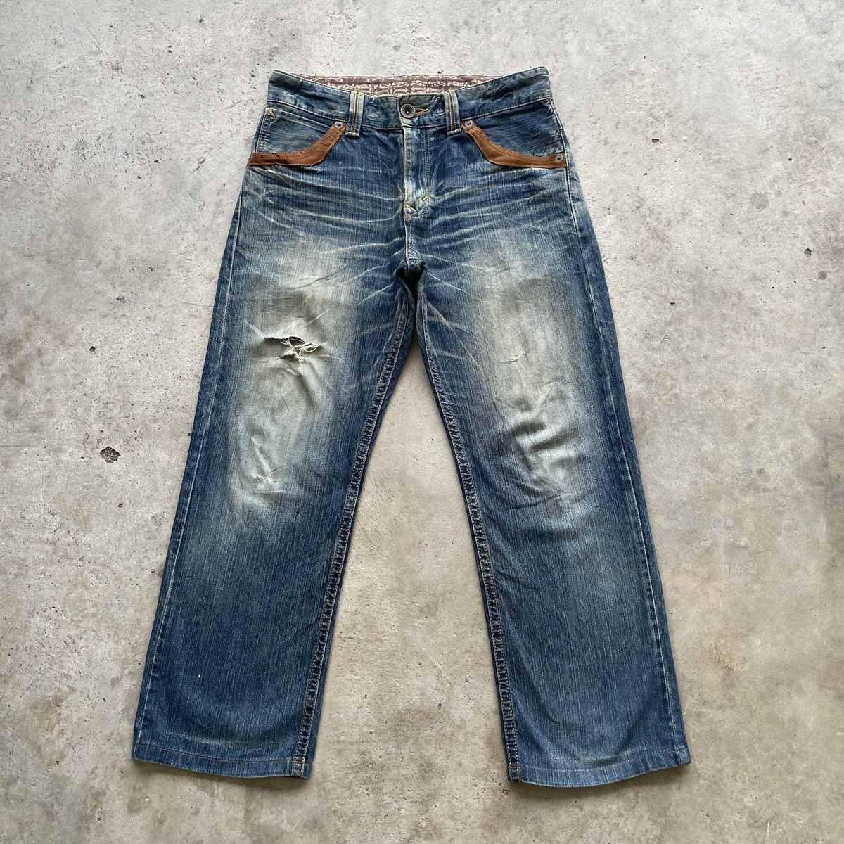 Edwin Vintage Edwin Rusty Denim Faded Distressed Jeans Pants W32 Size US 32 / EU 48 - 1 Thumbnail