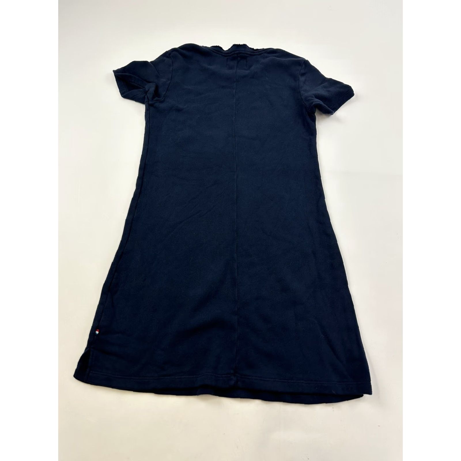 Sol Angeles VINTAGE Anthropologie Sol Angeles Dress Size Small Navy Blue Cotton Fleece Shift Knee Length Women S Solid Size S / US 4 / IT 40 - 2 Thumbnail