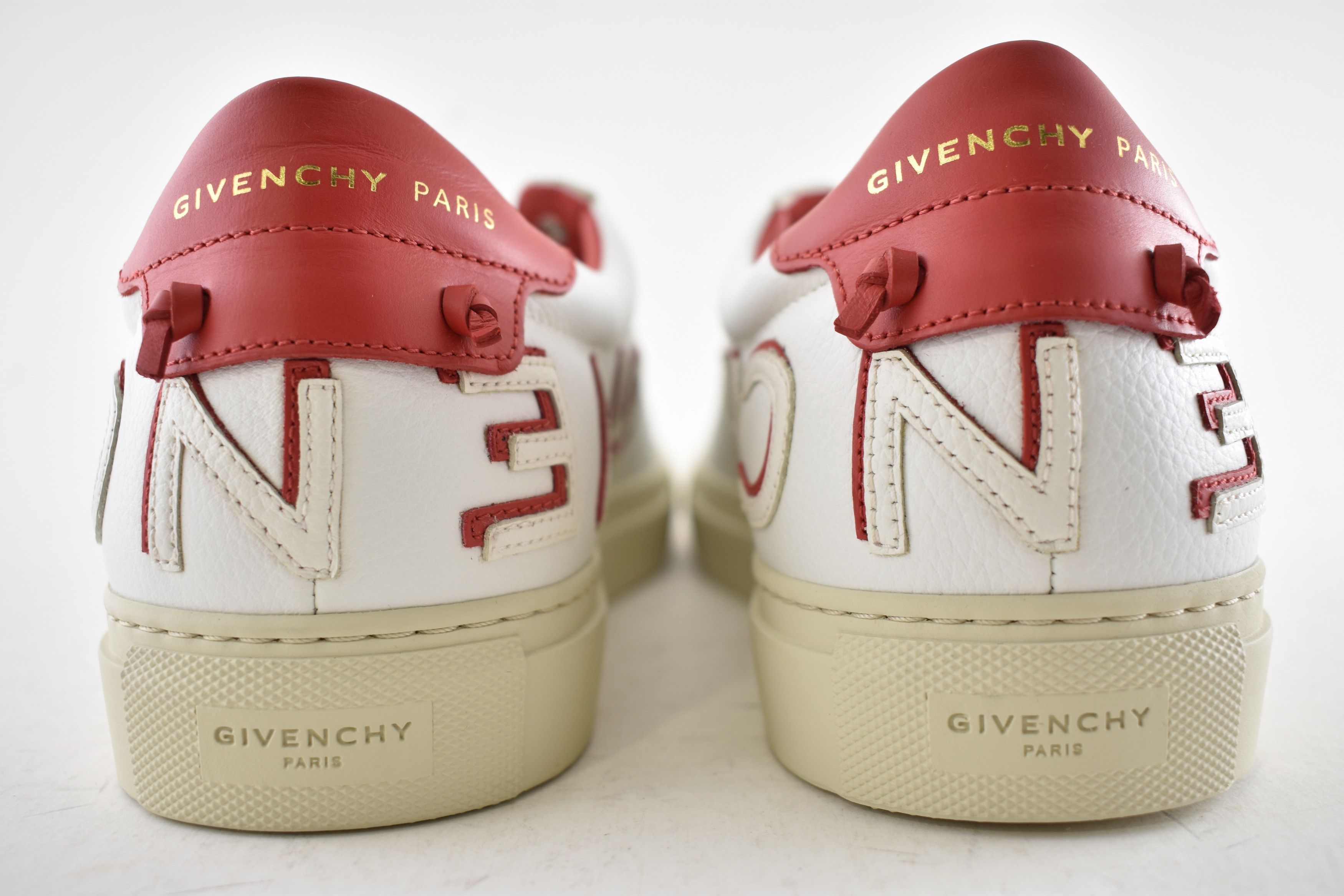 Givenchy Givenchy Urban Street Red Logo Knot Low Top Sneaker 43 10 Size US 10 / EU 43 - 10 Thumbnail