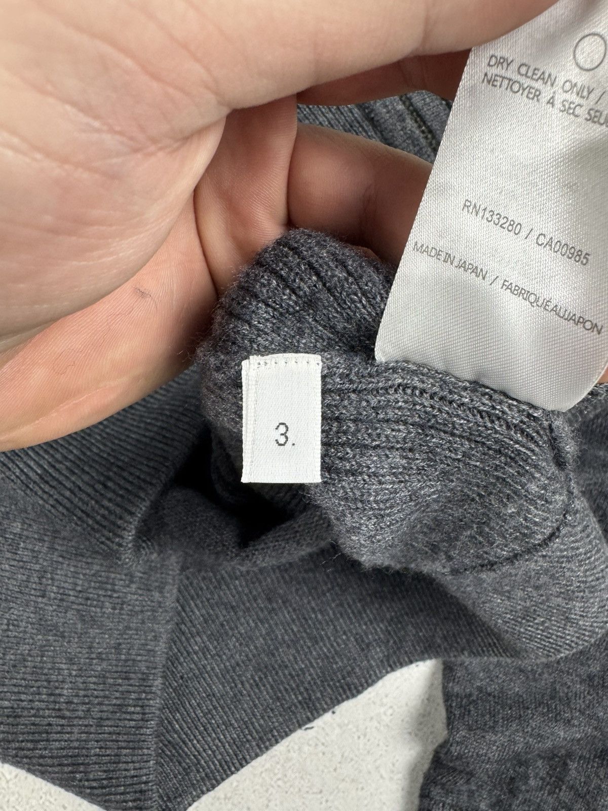 Thom Browne Thom Browne Wool Gray Zip Hoodie Classic Japan Pullover Size US L / EU 52-54 / 3 - 13 Thumbnail