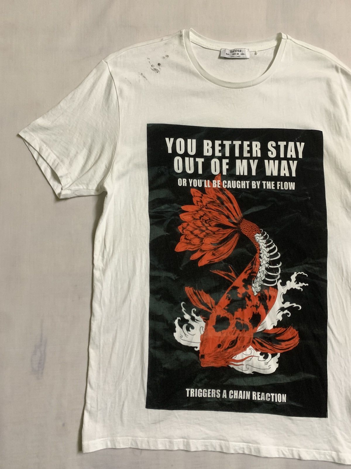 Bershka BERSHKA TEE Size US L / EU 52-54 / 3 - 2 Thumbnail