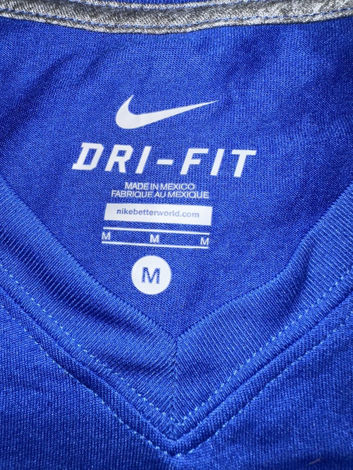 Nike Nike Mens Legend Dri-Fit Athletic Gym Workout Blue V-Neck T-Shirt Size US M / EU 48-50 / 2 - 2 Thumbnail