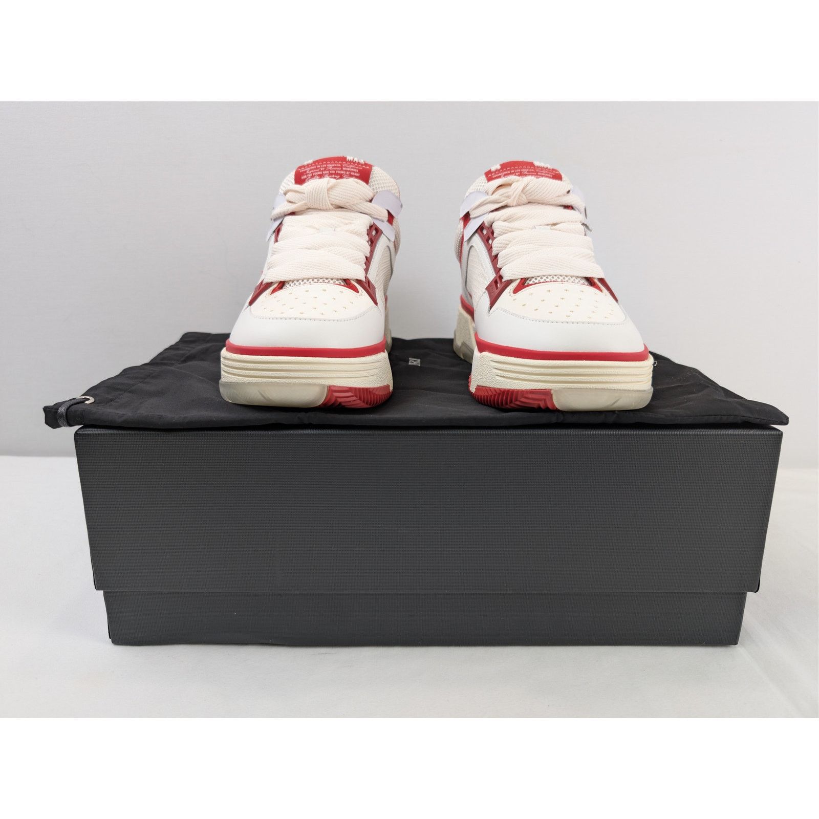 Amiri o1rshd1 Q:4 / MA-1 Low Top Sneakers in Red/White Size US 9 / EU 42 - 19 Thumbnail