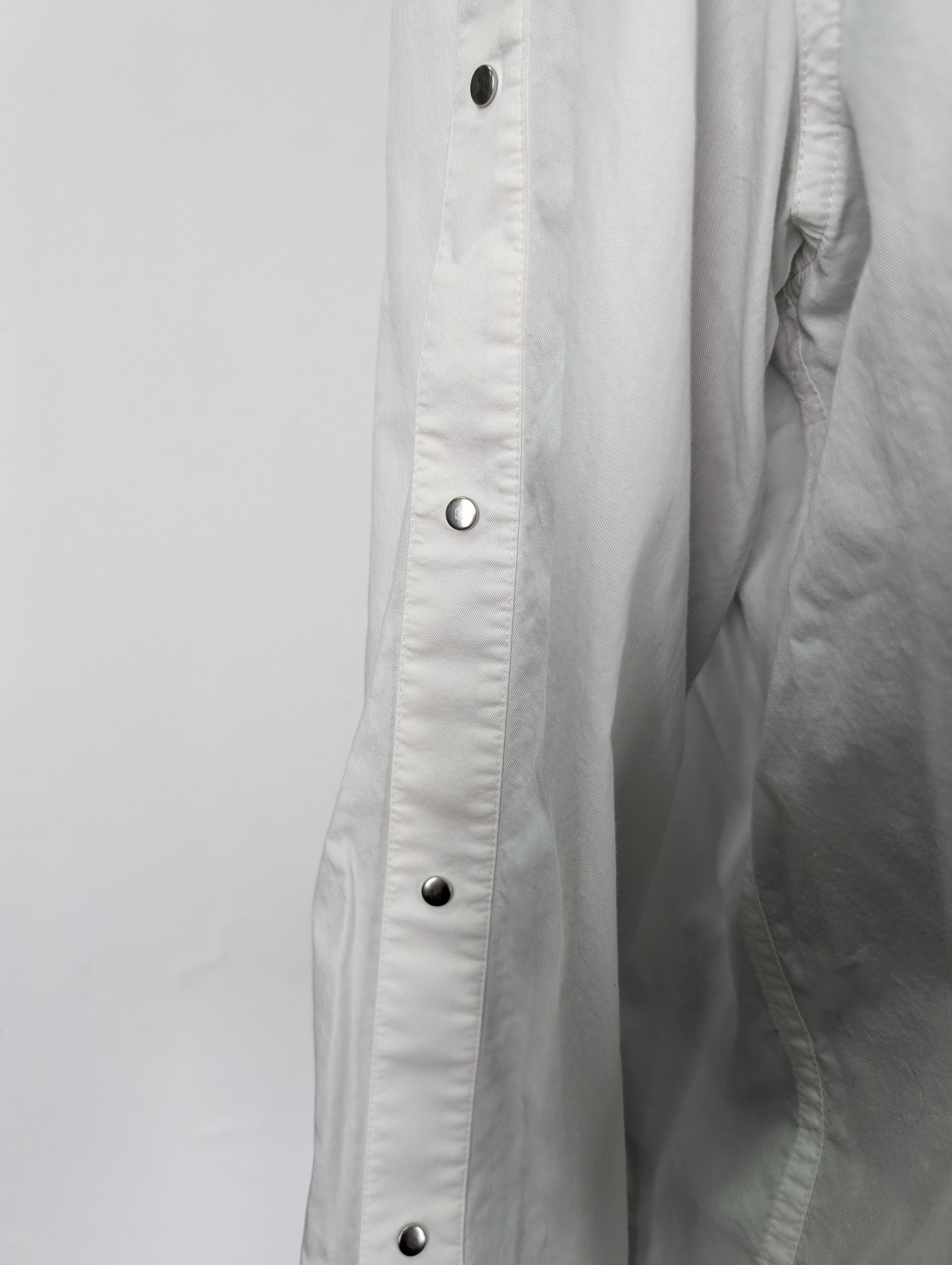 T by Alexander Wang Off White Shirt with Buttoned Sleeve Size XS / US 0-2 / IT 36-38 - 3 Thumbnail