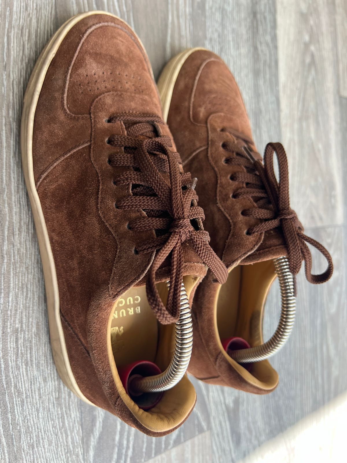 Brunello Cucinelli Brunello Cucinelli Brown Suede Sneakers Sz 40 Size US 7 / EU 40 - 7 Thumbnail