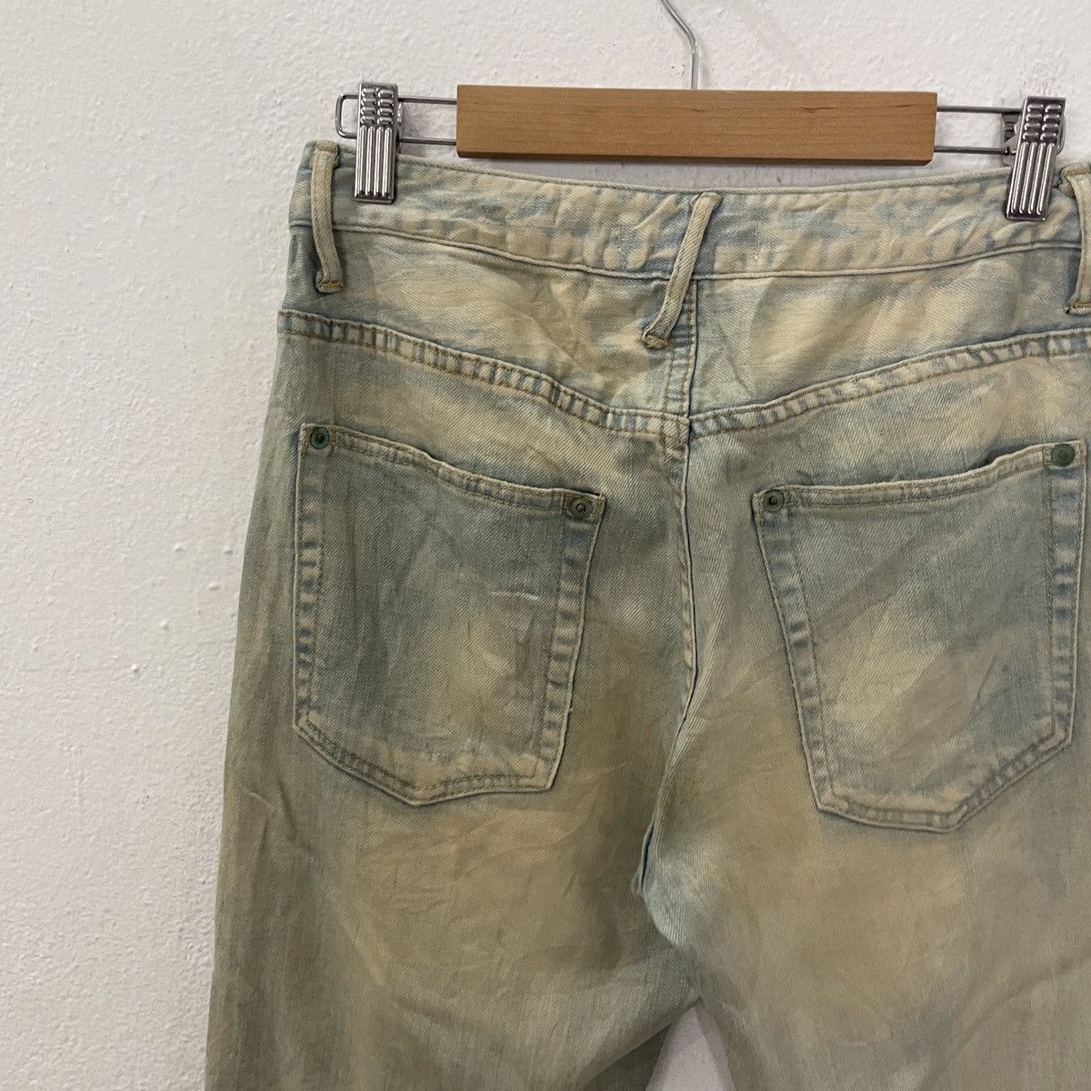 Japanese Brand REDLINE‼️Vintage Silver Flag co Distressed Denim Size US 29 - 10 Thumbnail
