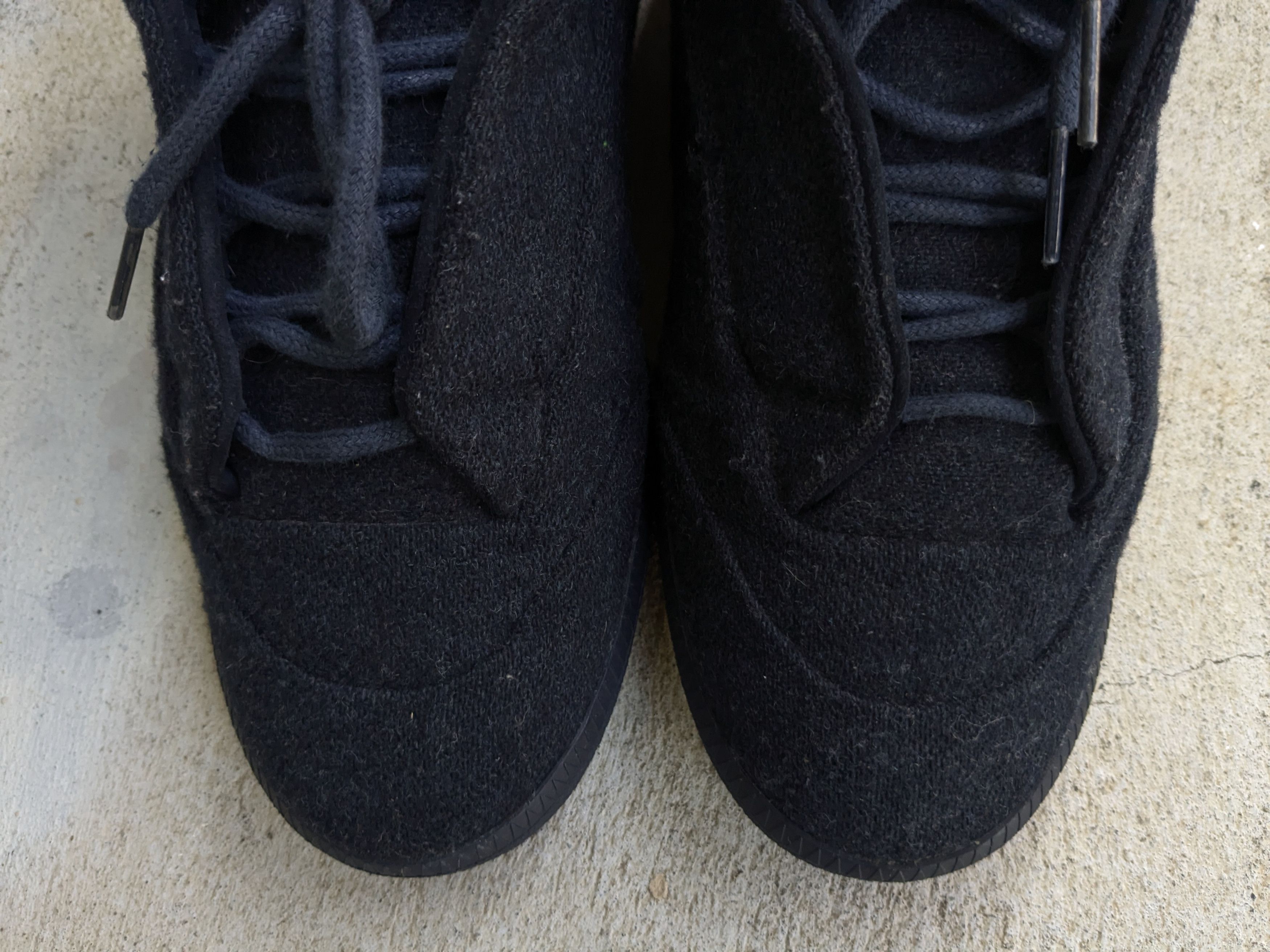 Maison Margiela Maison Margiela Future Navy Blue Wool 9 42 High Tops Size US 9 / EU 42 - 3 Thumbnail