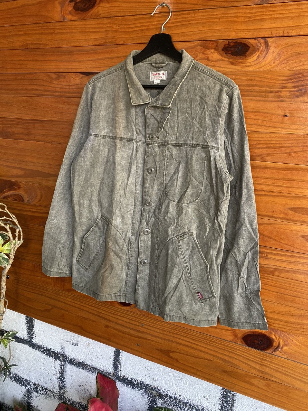 Smith's American Smith’s American Vintage Work Grey Cotton Utility Jacket Size US M / EU 48-50 / 2 - 4 Thumbnail