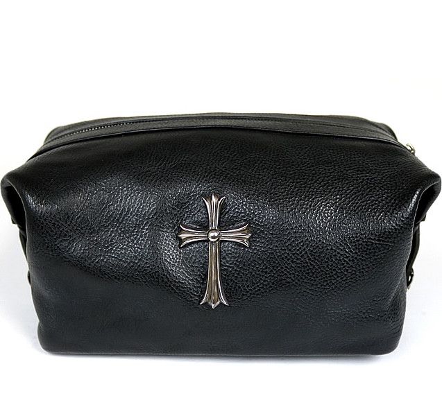 image of Chrome Hearts Cross Toiletry Bag in Black, Women's