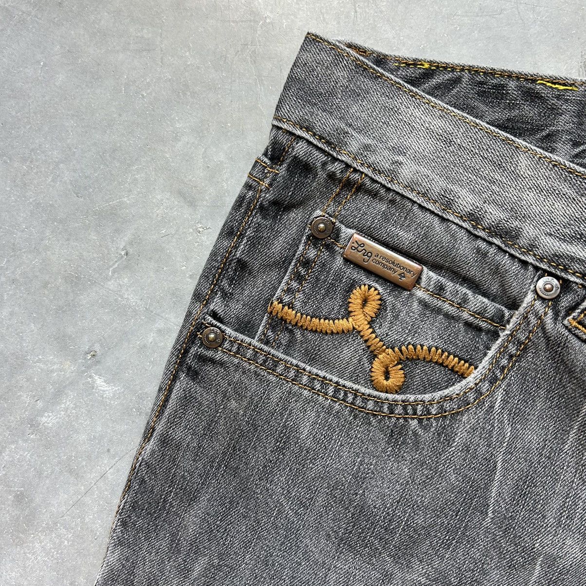 JNCO Crazy Vintage Y2K LRG Baggy Skater Hip Hop Jorts Cyber Jnco Size US 36 / EU 52 - 7 Thumbnail