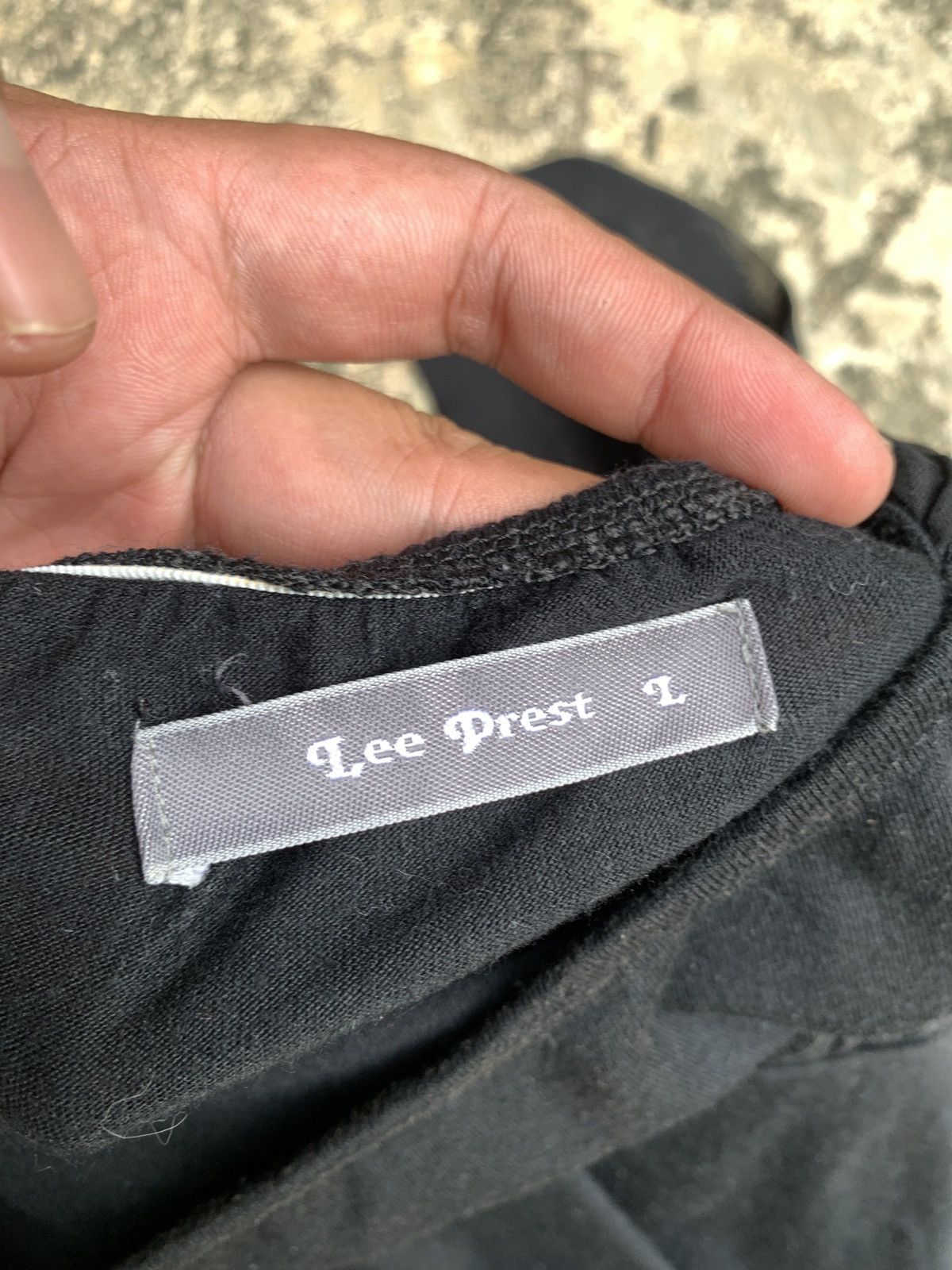 Japanese Brand y2k Lee Prest Japan Extra Neck Tie Black Tank Top Size L / US 10 / IT 46 - 5 Thumbnail